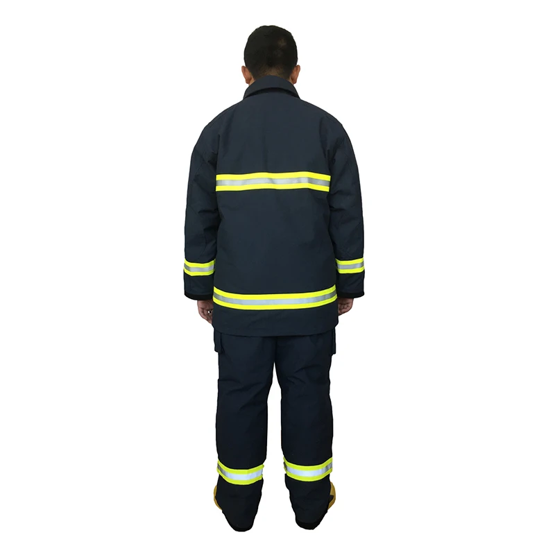 Fire Fighter Protective EN469 Firefighting Used Aramid Material Anti Fire Suit