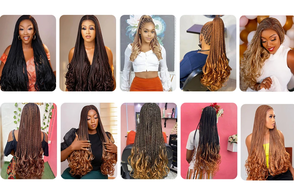 Display Loose Body Wave Pony Style Spiral Curl Crochet Braid French Curly Synthetic Hair Extensions Braiding Hair