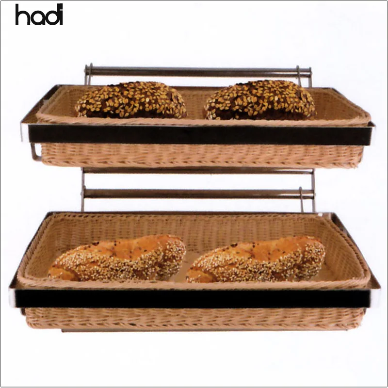 China wholesale products cheap wicker bread baskets restaurant arabic bread basket with cover