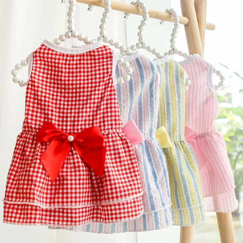 Dog Dresses for Small Dogs Cute Girl Female Dog Dress for Girls Puppy Shirt Skirt Doggie Dresses Pet Summer Clothes Apparel