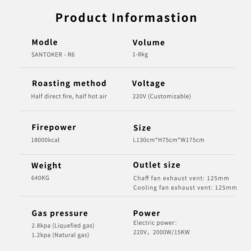 Santoker R6 3kg 6kg 8kg  Bluetooth 10kg coffee roaster industrial  tostadora de cafe coffee roaster