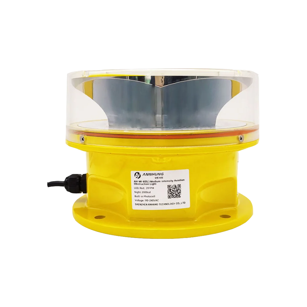 HOT SALE LED Medium intensity red aviation obstruction light/aircraft warning light for telecom tower chimney