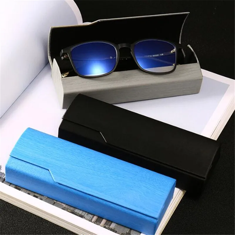 Fashion Cortex Handmade Magnet Glasses Box High-grade Wood Grain Glasses Case Contact lenses New Spectacle Case H760