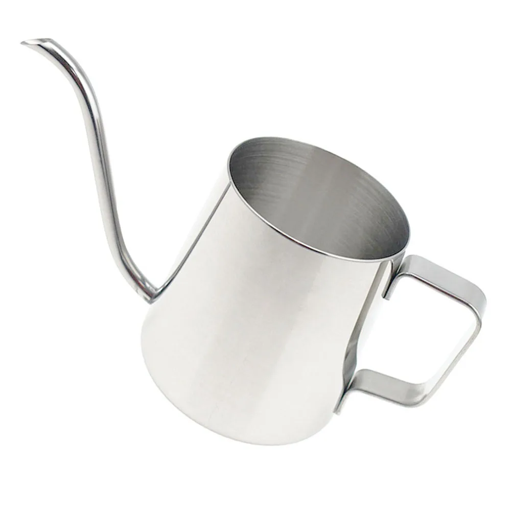 
Professional Manufacturer 350Ml Picnic Coffee Pot Gooseneck Kettle Metal Long Narrow Spout Coffee Pots 