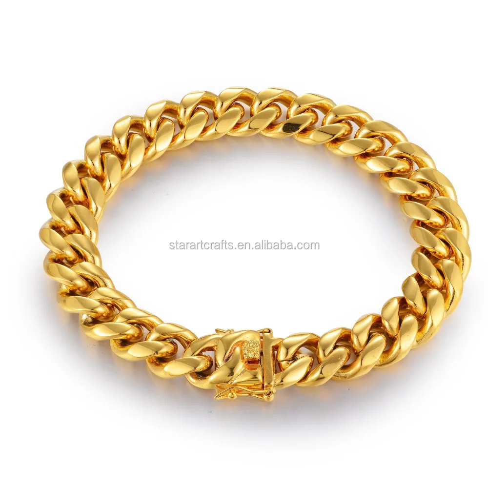 Китай оптовая продажа 8 мм 10 12 14 16 BLING MIAMI POP кубинская цепочка Золотая Ювелирные изделия