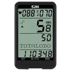 Беспроводной Велосипедный компьютер Sunding, монитор сердечного ритма, спидометр, одометр, уличный, с защитой от дождя