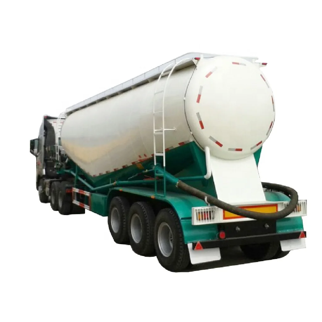 China Famous Brand 3 Axle 40ton 50ton V-Type Bulk Cement Tank Fly Ash Cement Bulker Silo Tanker Trailer Pneumatic for Sale