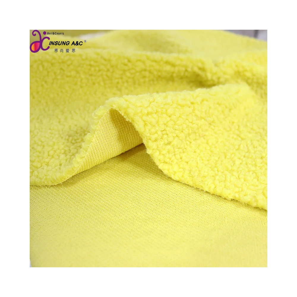 Chinese Factory Artificial Faux Fur Plush Fabric 100% Polyester Fabric for Clothes