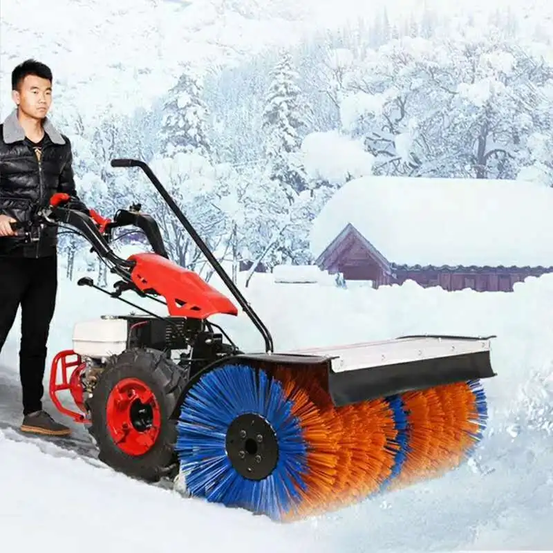 China gasoline power Electric Start Hand Push Self-propelled Snow Removal Equipment