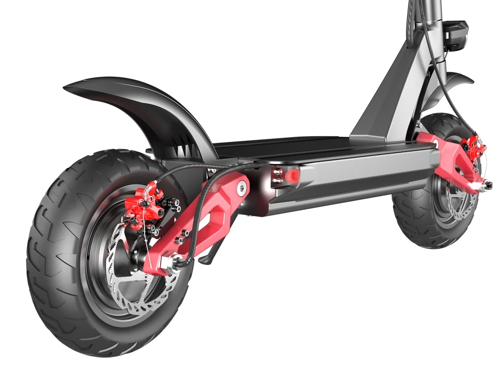Hot Sell Powerful Full Suspension 48V Lithium Battery 800W 1000W 1600W 2000w adult Dual motor foldable Electric Scooter 10