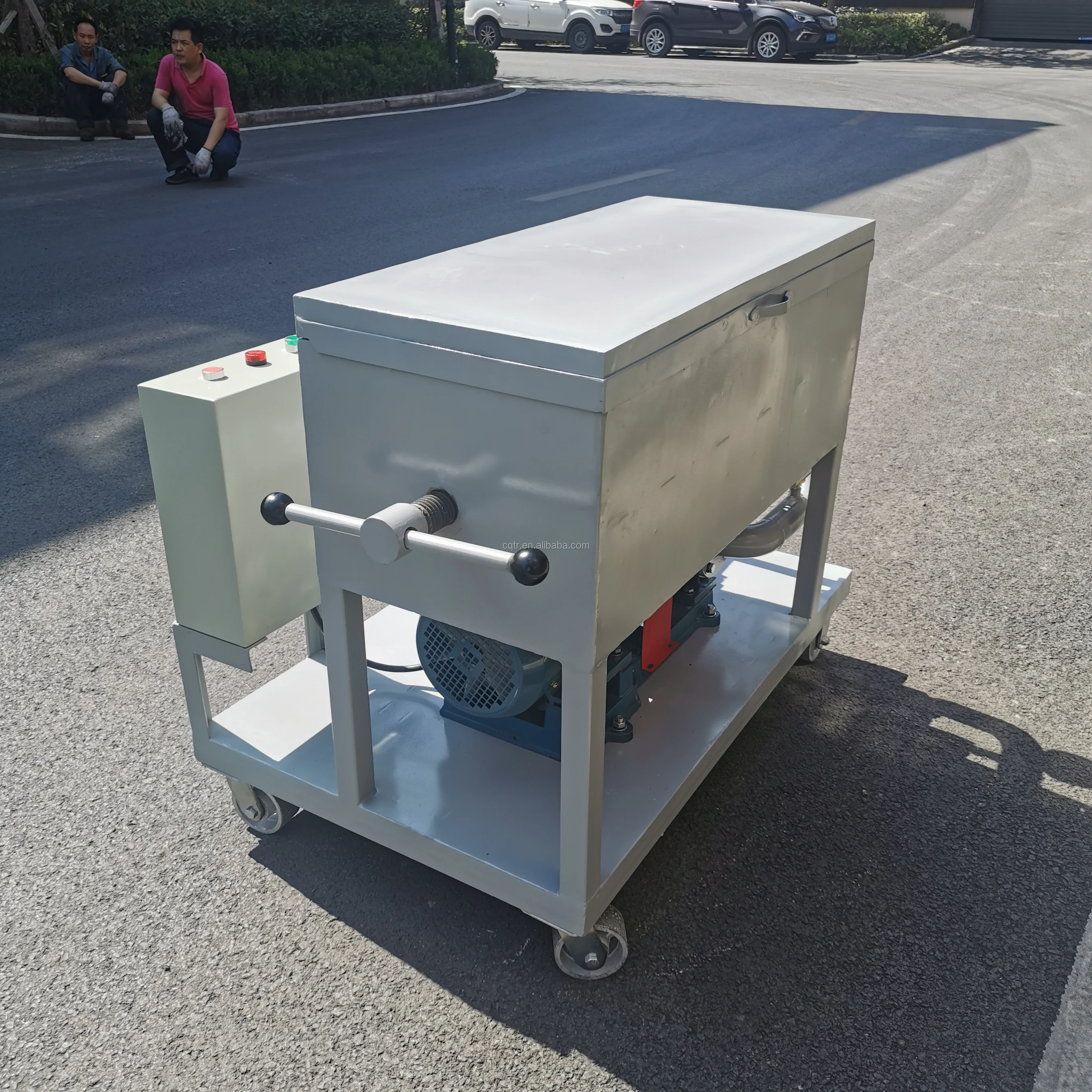 Plate frame pressure oil purifier with filter paper hydraulic oil impurity removal machine