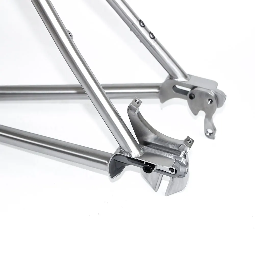 Titanium Electric Belt Drive Frame with Bafang g510 m600 m800 m820 Mid Drive Bicycle Frame