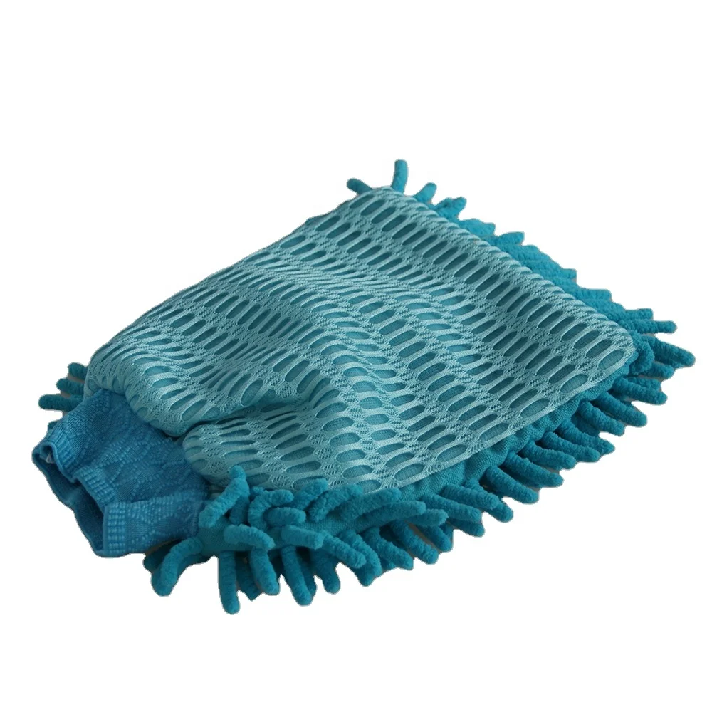 
Wholesale Soft Chenille Microfiber Car Wash Mitt Glove 