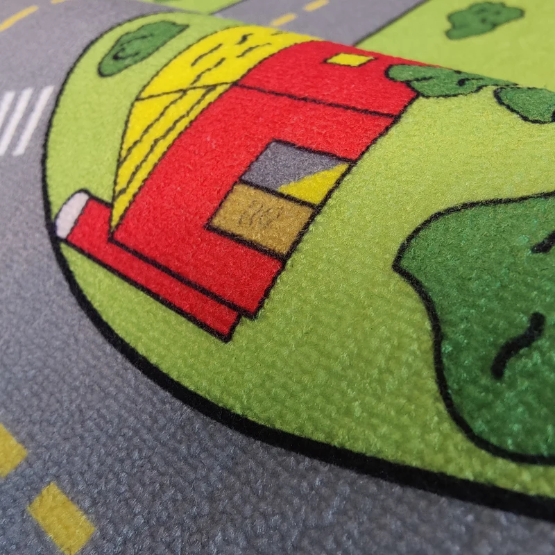 3d area rugs floor mat carpet kid rug Children Educational Road Traffic playmat city life rugs kids classrooms Loop pile carpet