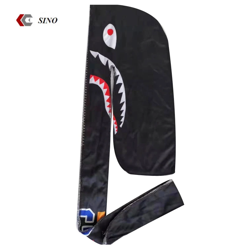 
Hot sale Shopping using cool split color durag custom designer printing durag 