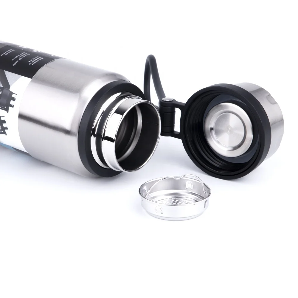 2020 New Design Wide Mouth Portable Sports Drinking Metal Water Bottle, Double wall Stainless Steel Insulated Hydro Vacuum Flask