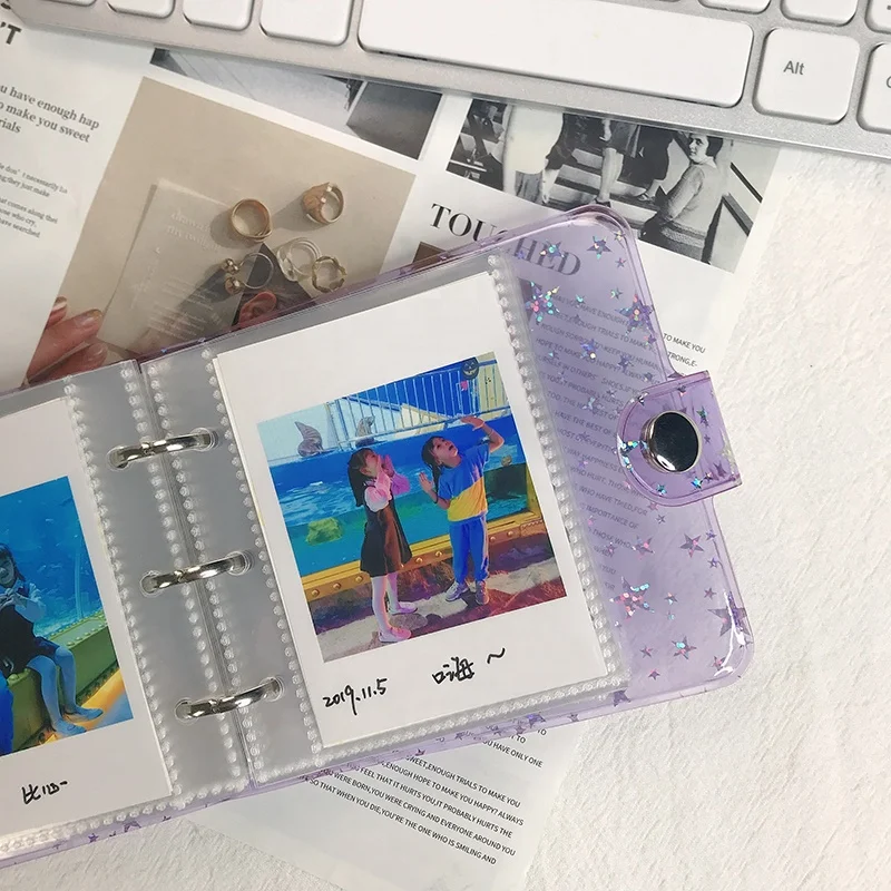 Mini 1 2 3 pocket trading gaming card storage wallets collection holders wallet sleeves pp photo albums photo sleeves insert