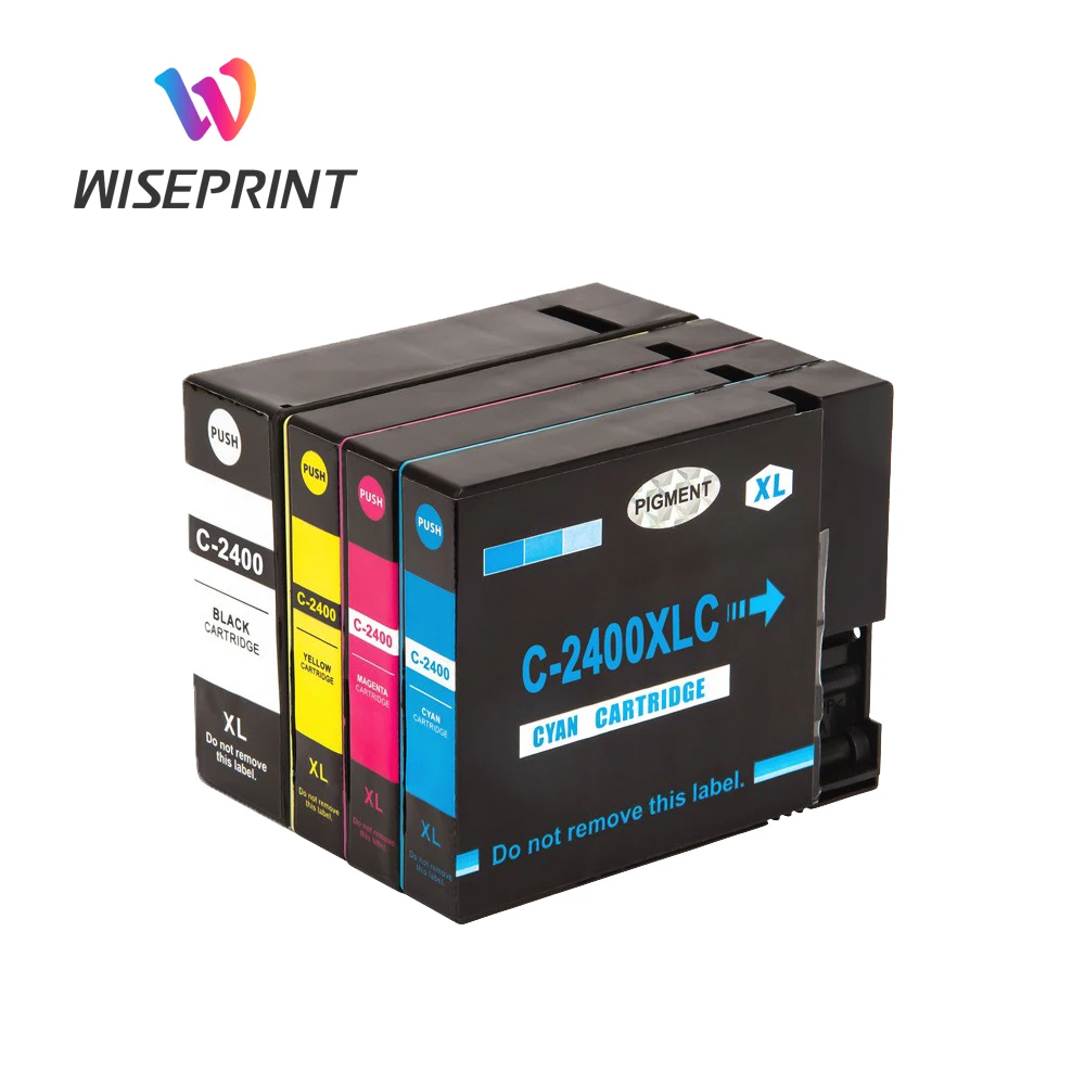 Wiseprint Compatible Canon PGI-2400 PGI2400 XL PGI-2400XL PGI2400XL Premium Color Ink Cartridge For MAXIFY MB5040 MB5140 MB5340