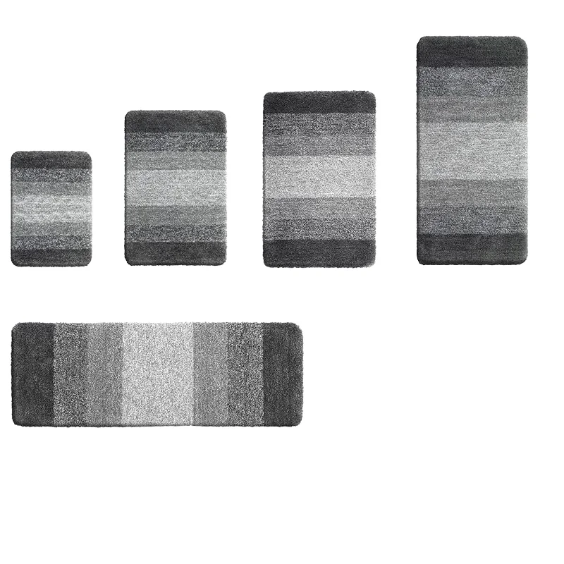 Thick Plush  Custom Machine Washable absorbent Soft Microfiber Shaggy Bathroom Mat