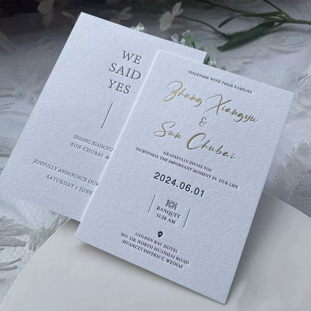 Custom newest love postcard wedding anniversary her valentines day gift card english invitation cards