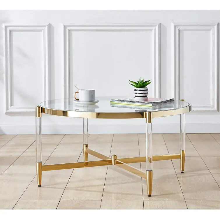 living room furniture acrylic furniture coffee table modern luxury acrylic coffee table