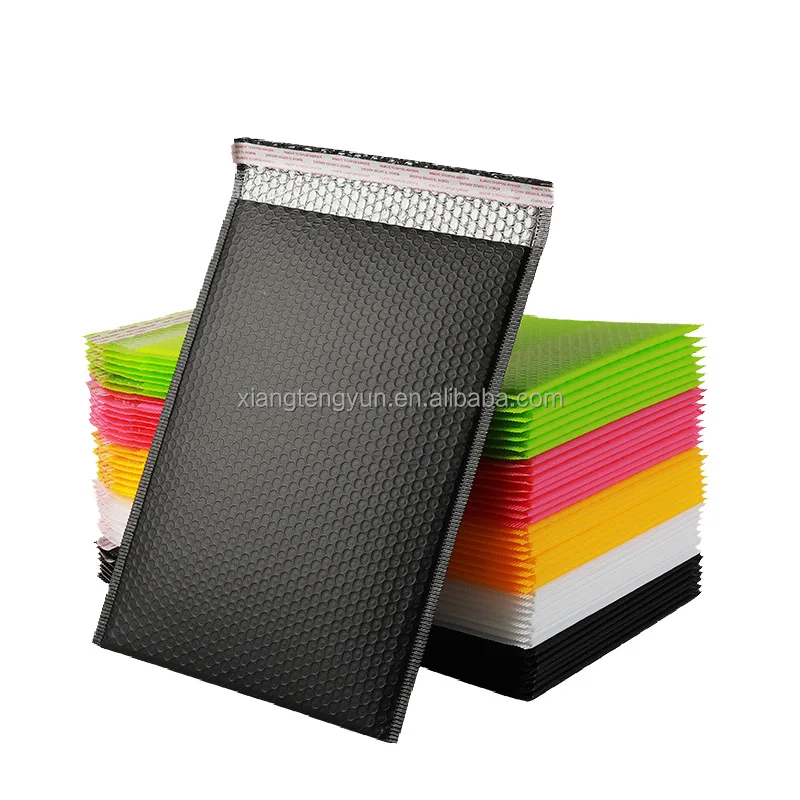 custom logo mailing shipping bag padded bubble poly wrap packaging mailing bag