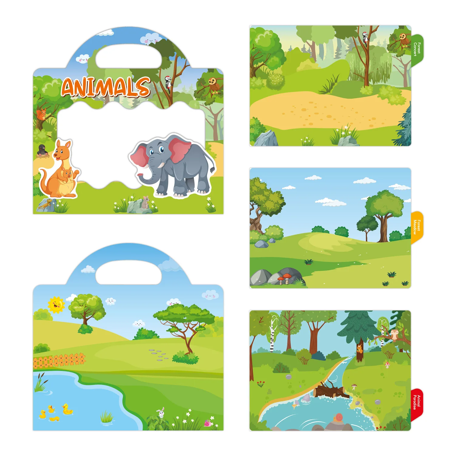 Wholesale Reusable Quiet Sticker Book Manufacturers Early Education Toy Cheap Sticker Color Book For Kids