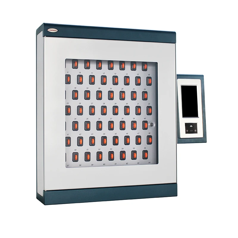 Intelligent Large Electronic Key Storage Cabinet Management System 64 English  LANDWELL I-keybox -64
