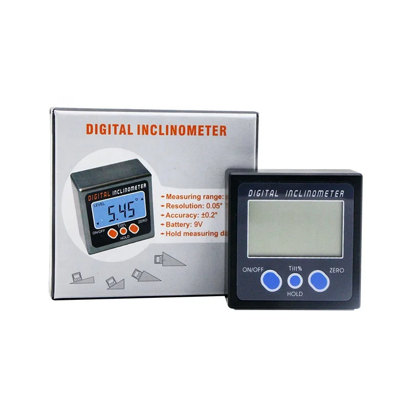 Plastic Digital Protractor Digital Angle Meter Mini Digital level box with magnet digital inclinometer