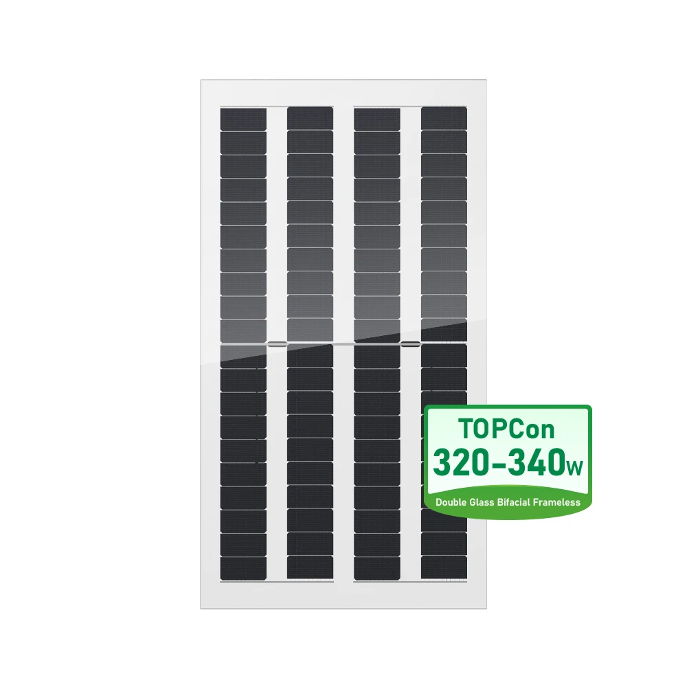Sunpal Pc серия прозрачные двойные стеклянные солнечные панели 320 Вт 325 330 340 двухфазные фотоэлектрические