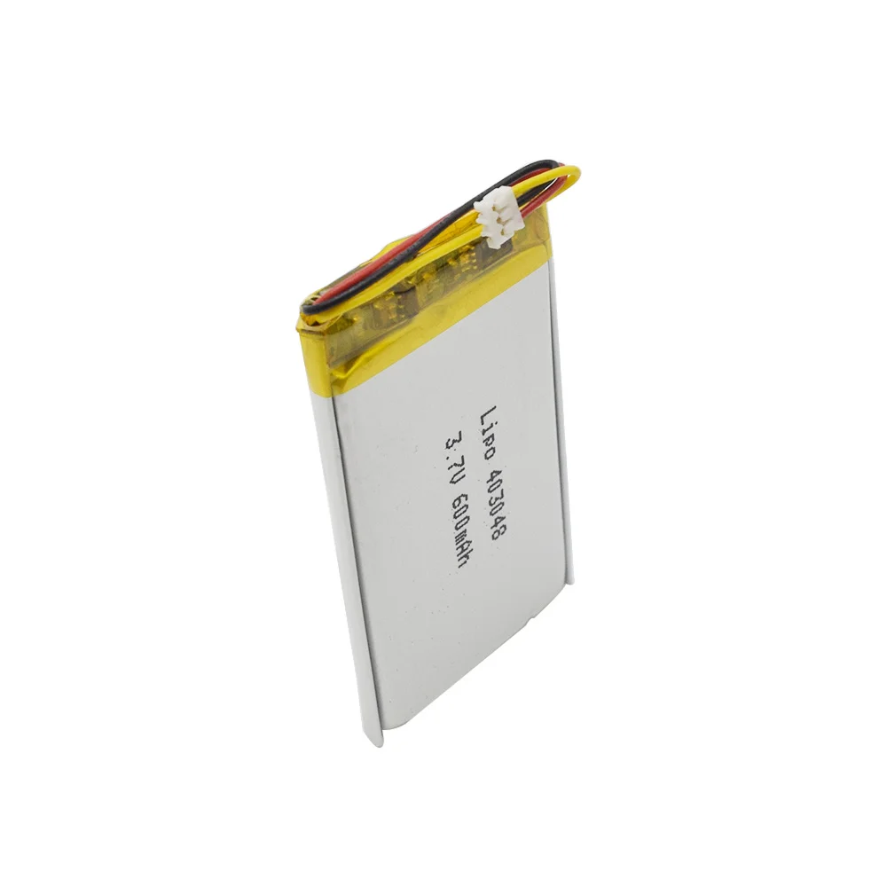 standard model 403048 600mAh 2.22wh Rechargeable 3.7v polymer lipo battery for GPS tracker