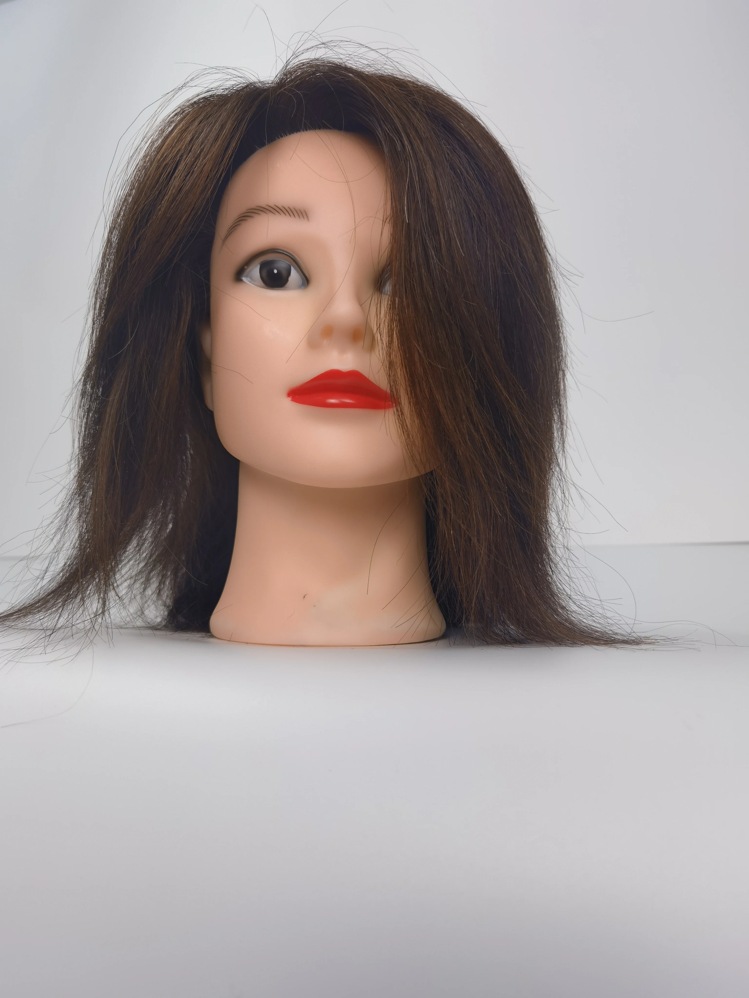 100%cheap human hair mannequin head for sales