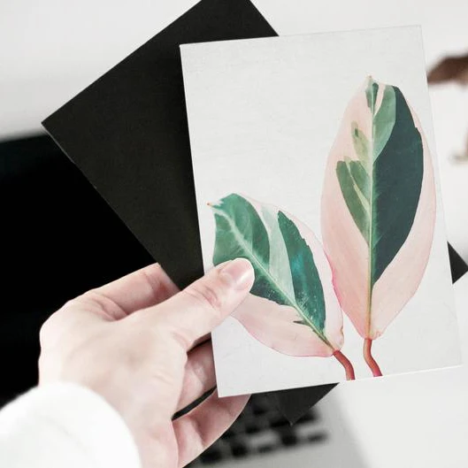 Печать собственного логотипа открытки поздравительные открытки с конвертом и наклейками