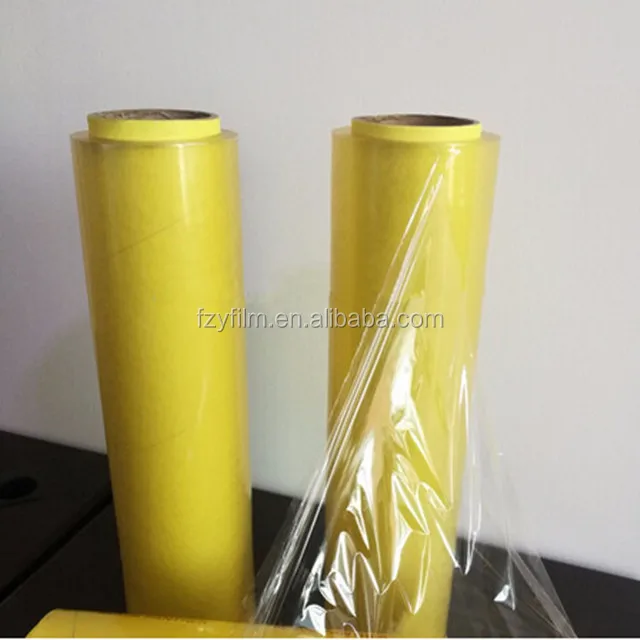 
tensile force fruits vegetables film transparent manufacturer micron pvc cling film 