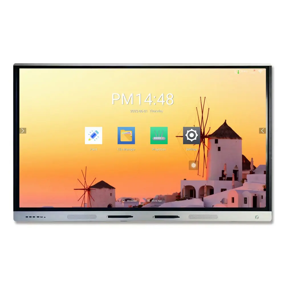 School teaching led touch screen all in one display interactive touch screen 4k lcd display educational interactive smart board