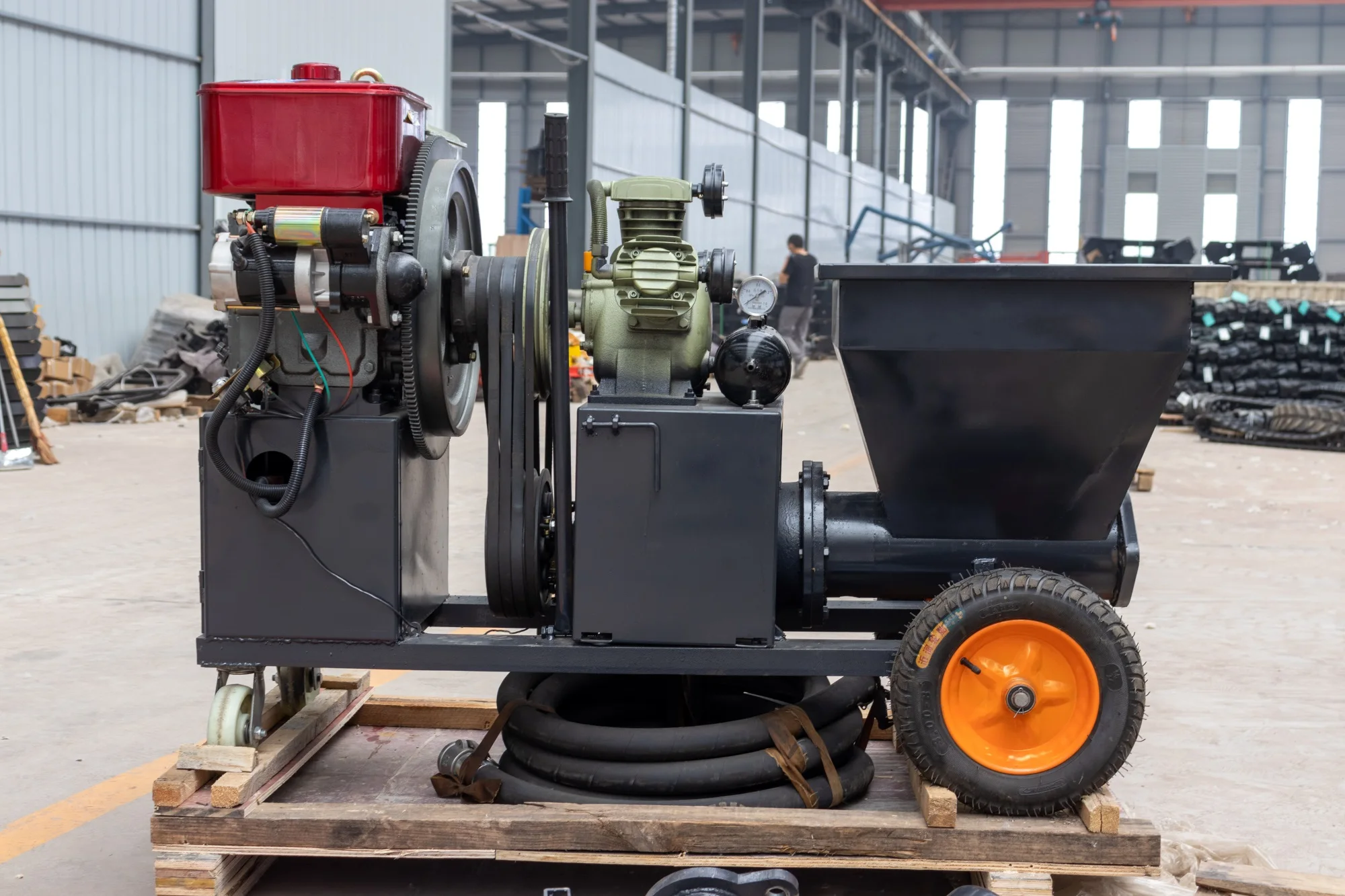 Small Portable Cement Sprayer Mortar Large Capacity High Efficiency on Sale