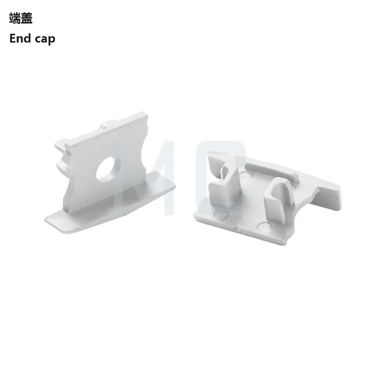 2415 u shape un-waterproof recessed extrusion aluminum led strip profile shutter frame