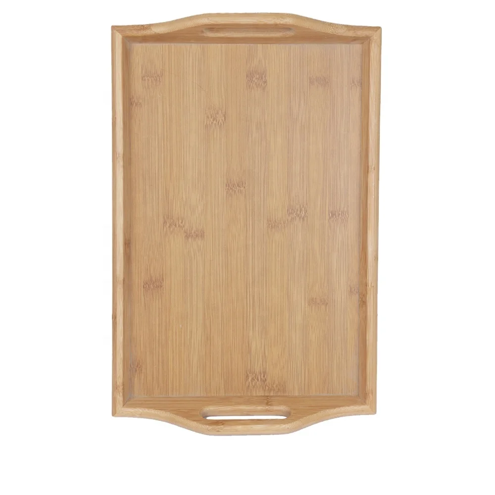 Hot sale bamboo bed dinner table bamboo food tray with handle