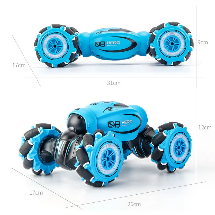 2.4GHz Electric Gesture Sensor Watch Control Off Road 360 Flips Lights Music Twisting Vehicle Drift RC Car Driving Toy
