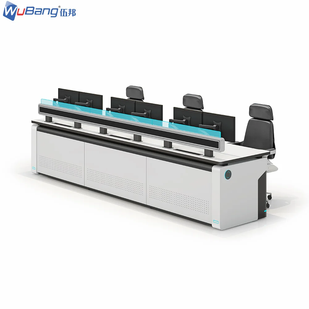 Experienced Manufacture Control Room Console Table Airport Furniture Waterproof Strong Load-Bearing Enterprise Console