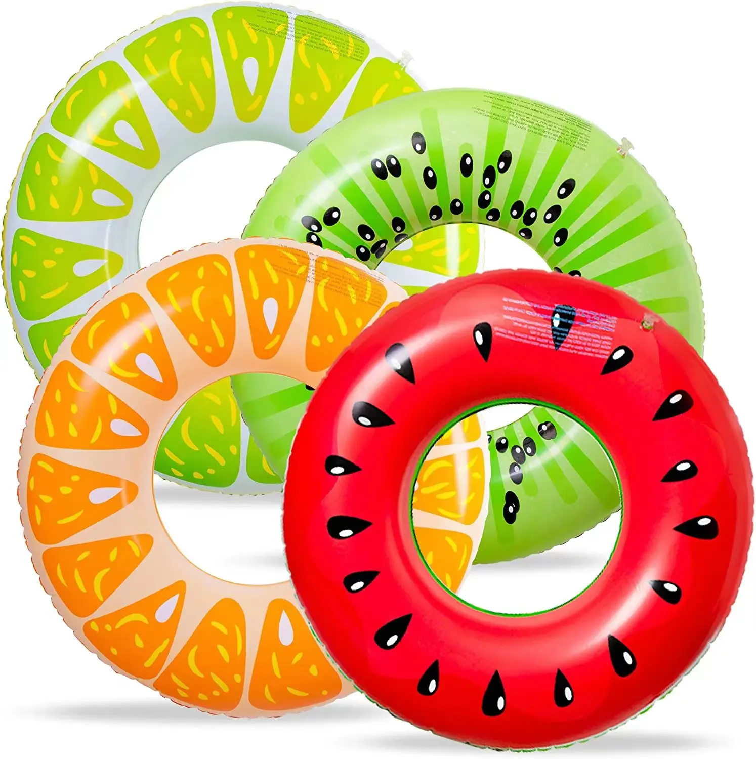 OEM Factory Watermelon  Piscine Kids Swimming Float Inflatable Tube Swimming Float For Adults Fruit Floats Toys