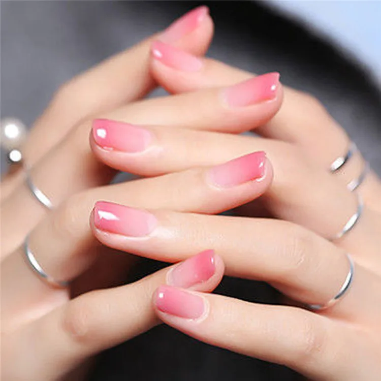 
Very hot sale effect environmental protection nail starter kit uv set color changing gel polish 