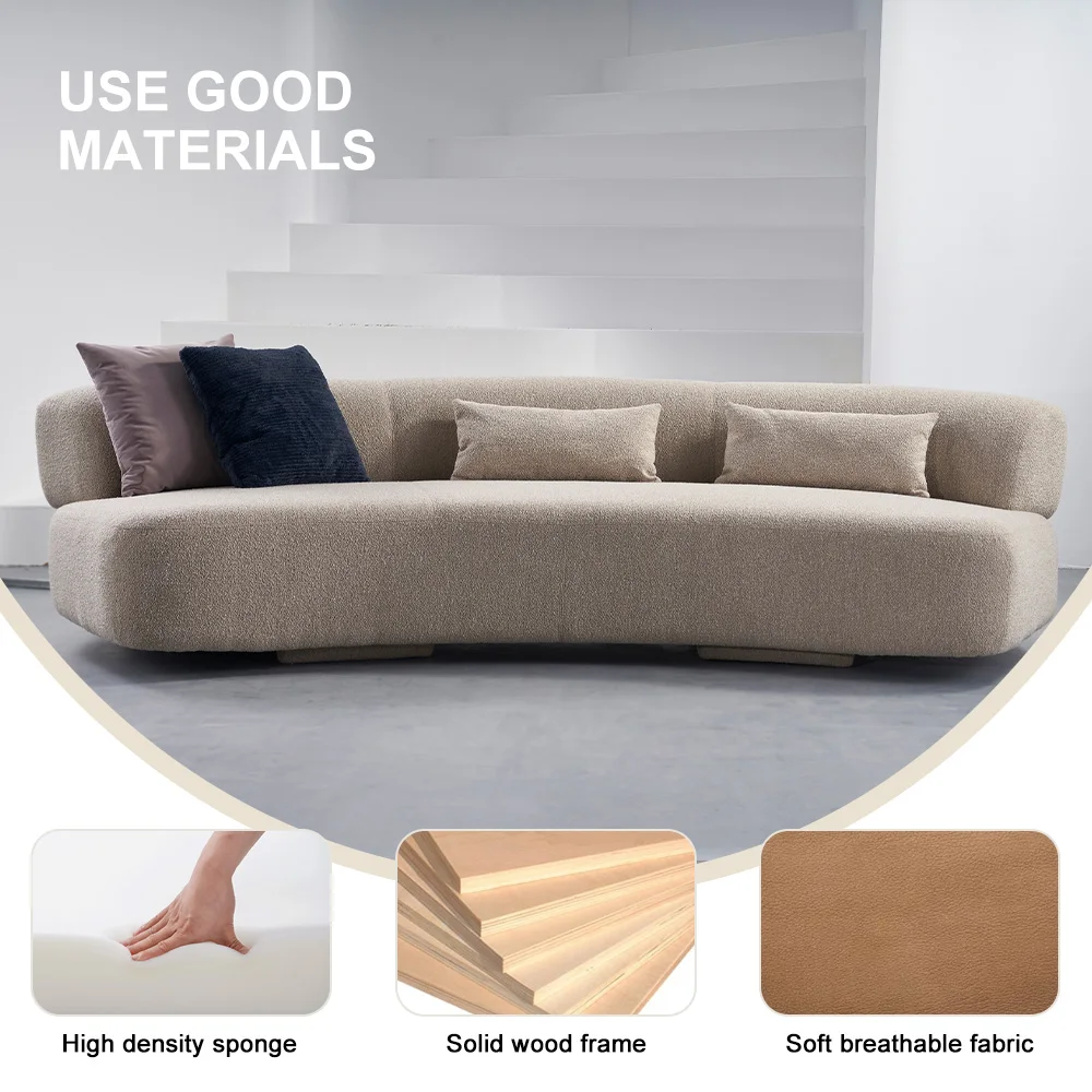 Hot Sales Three Seats Fabric Sofa For Living Room