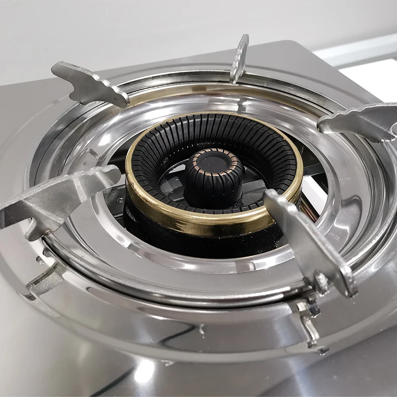 
New model automatic ignition stainless steel panel single cylinder big burner gas stove 