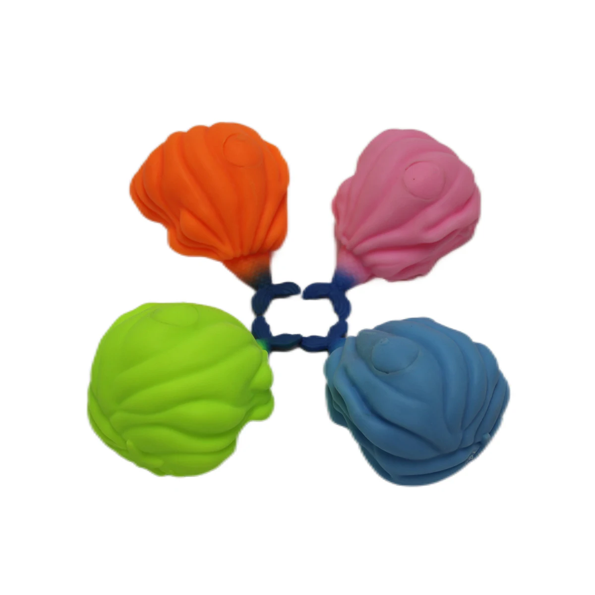 Amazon hot sale Soft TPR kids squeeze toys Mermaid Squishy puffer ball for Kids stress Relief vent ball fidget toy