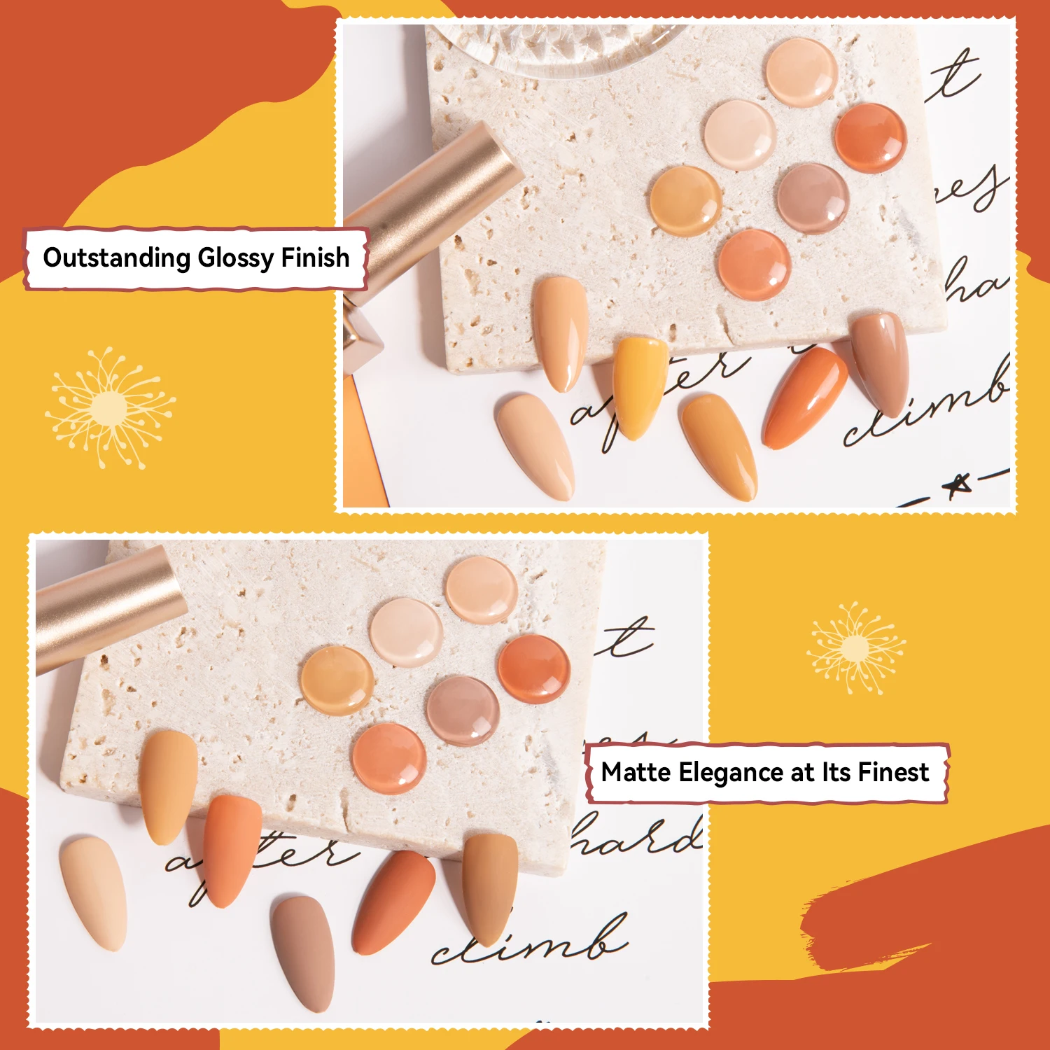 Vendeeni 12 Color Wholesale OEM Private Brand Fall Winter Gel Polish Collection Gel Set Nail Polish Custom Logo