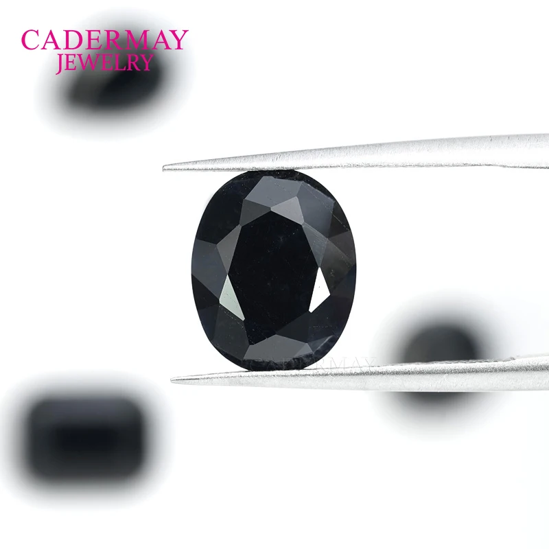 Cadermay 1ct-3ct натуральный сапфировый круглый Овальный Ограненный красный драгоценный камень ограненного цвета с сертификатом GRC для изготовления ювелирных изделий