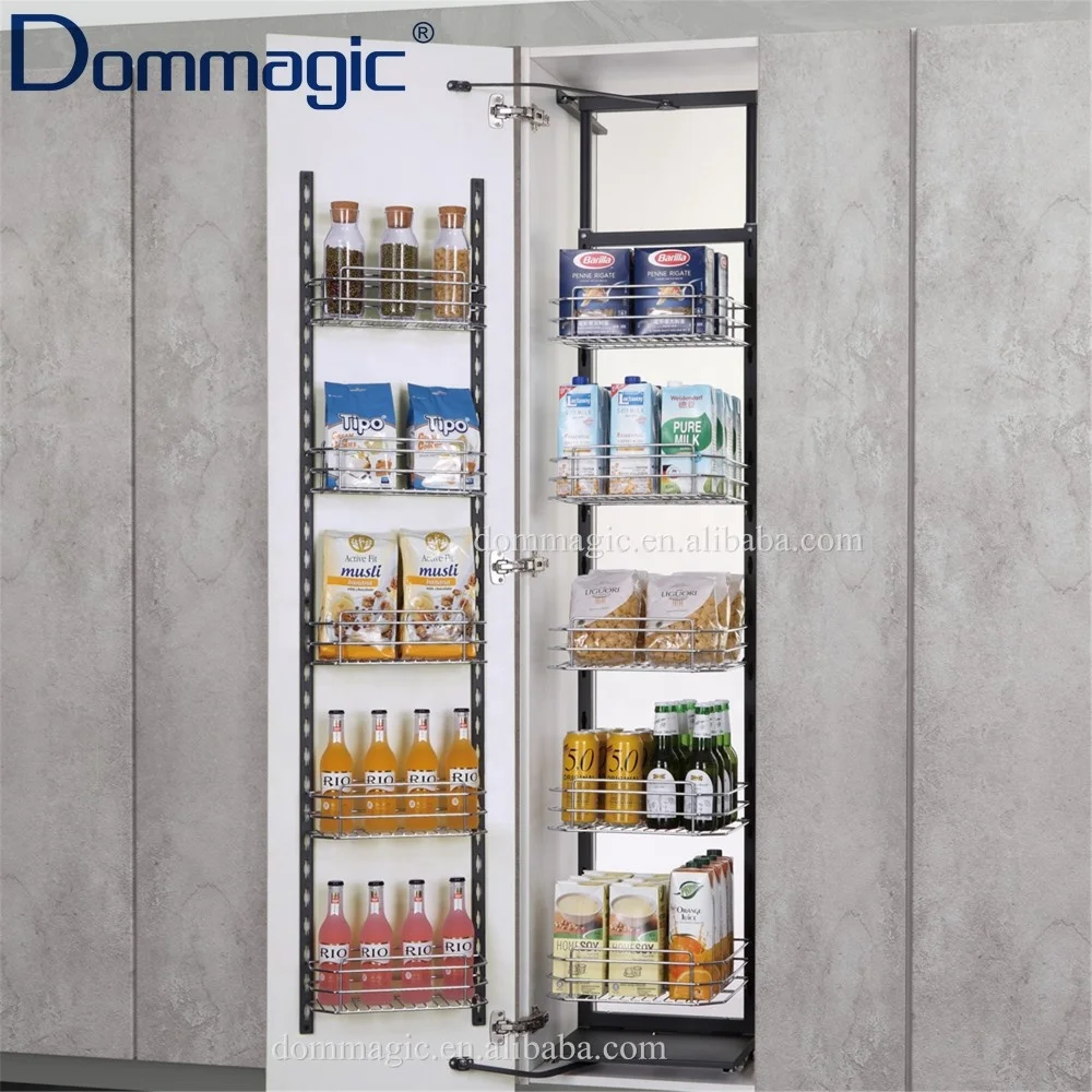 Высокий кухонный блок Dommagic, функциональный органайзер для кухни и кладовой, корзина для хранения с мягким закрытием