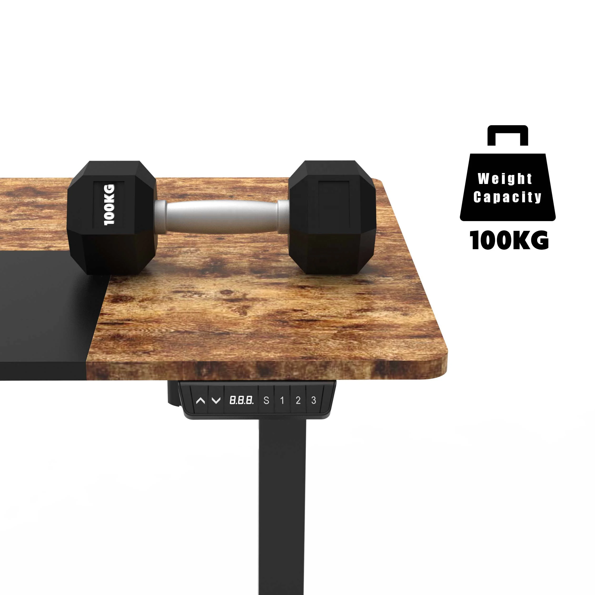 V-mounts commercial dual motors sit-stand desk for home with reversed square column VM-JSD2-01-D