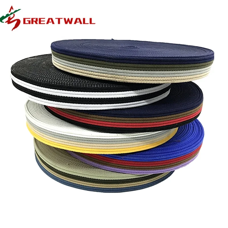 Webbing Strap Cotton Webbing Cotton Polyester Webbing High Tenacity Jacquard Factory Thick Cotton 38mm Belt Accept Customized